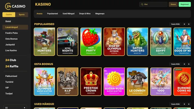 24casino lauamängud