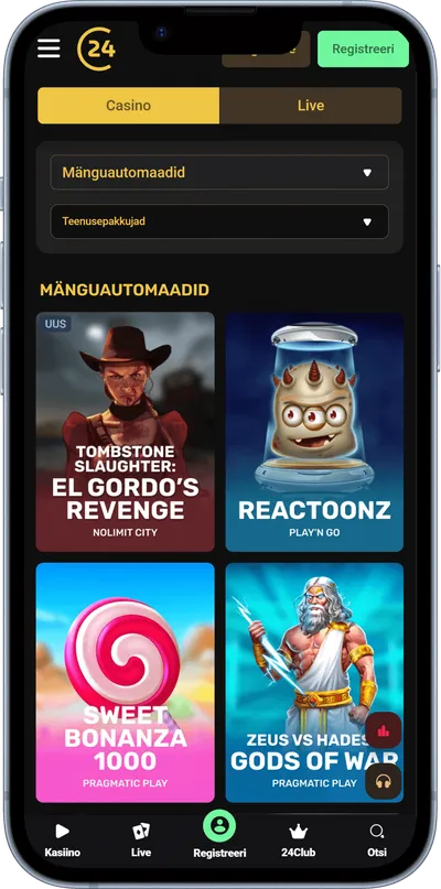 24casino mobiilne vaade slotid