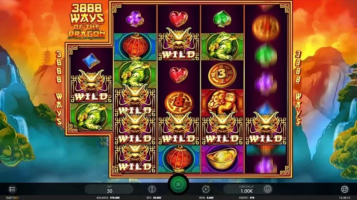 3888 ways of the dragon slot screen