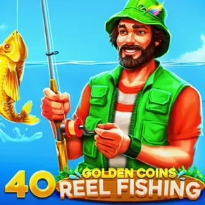 40 golden coins reel fishing slot icon