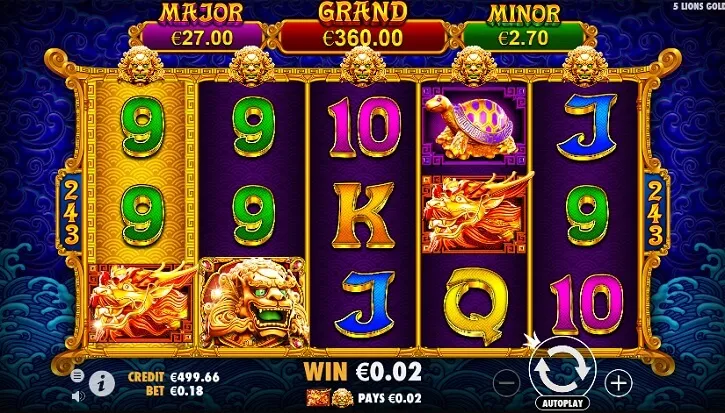 5 lions gold slot review