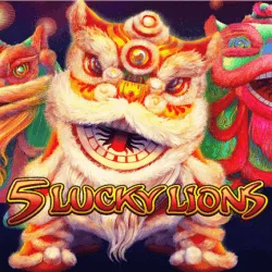 5 lucky lions slot icon
