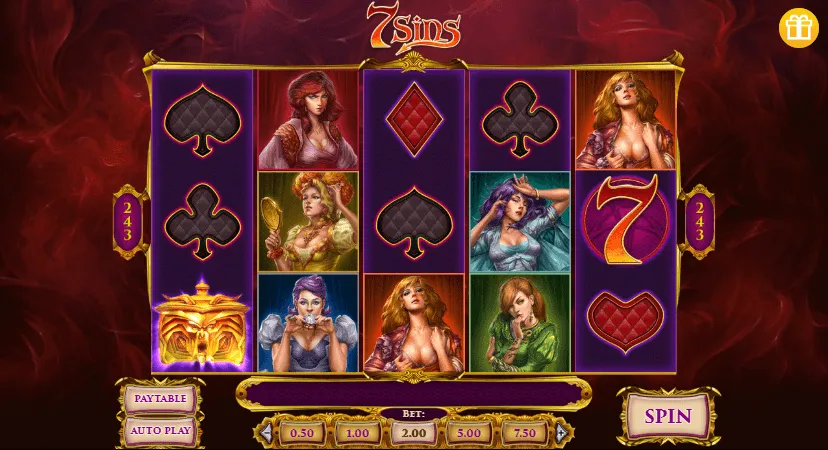 7 sins slot screen