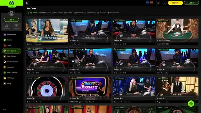 888 casino live casino