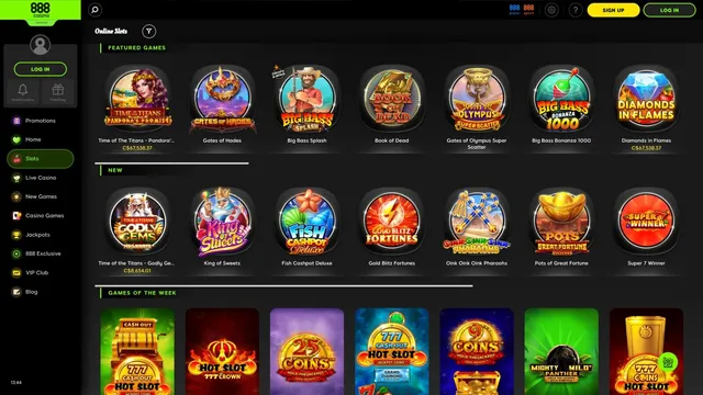 888 casino slots
