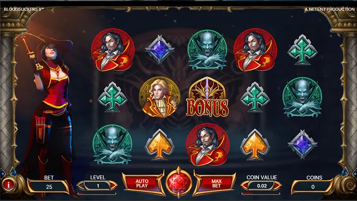 Blood Suckers 2 slot screen