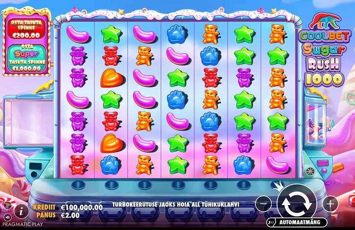Coolbet Sugar Rush 1000 game screen