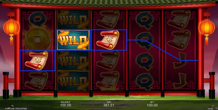 FortuneFreeSpins slot game win