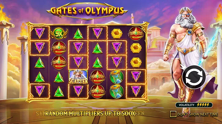 Gates of Olympus slot screen