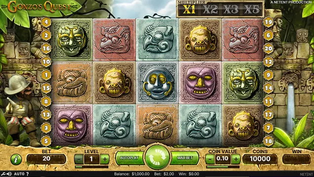 gonzos quest slot screen