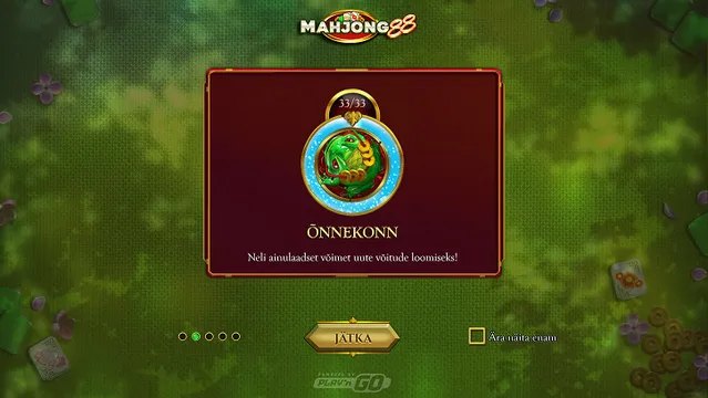 Mahjong88 game screen õnnekonn