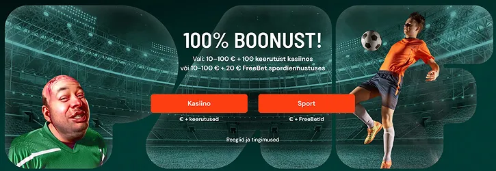 PAF kasiino tervitusboonus uus