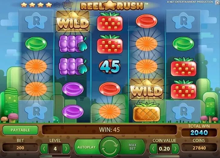 Reel Rush slot screen