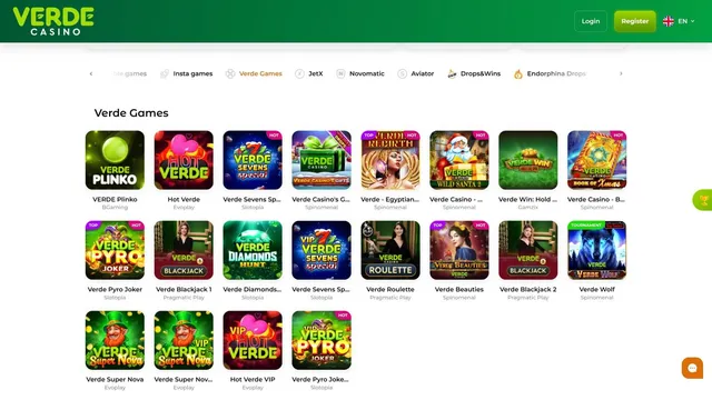 Verde casino Verde games