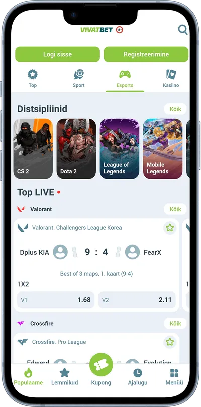 Vivatbet kasiino mobiilne rakendus esport