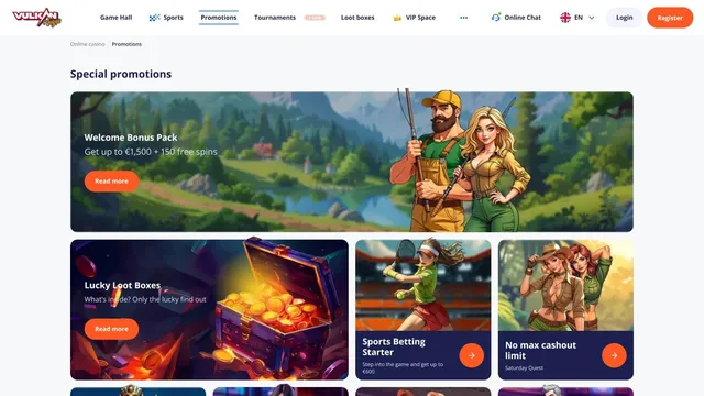 Vulkan Vegas casino promotions