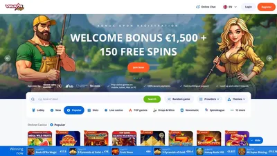 Vulkan Vegas casino website screen