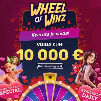 Wheel of Winz casino valentines day bonus icon