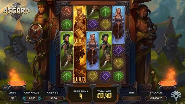 age of asgard slot screen
