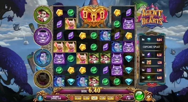 agent of hearts slot screen