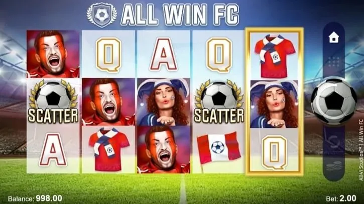 all win fc slot screen