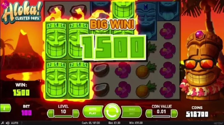 aloha cluster pays slot review