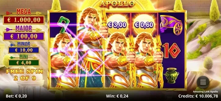 amazing link apollo slot screen