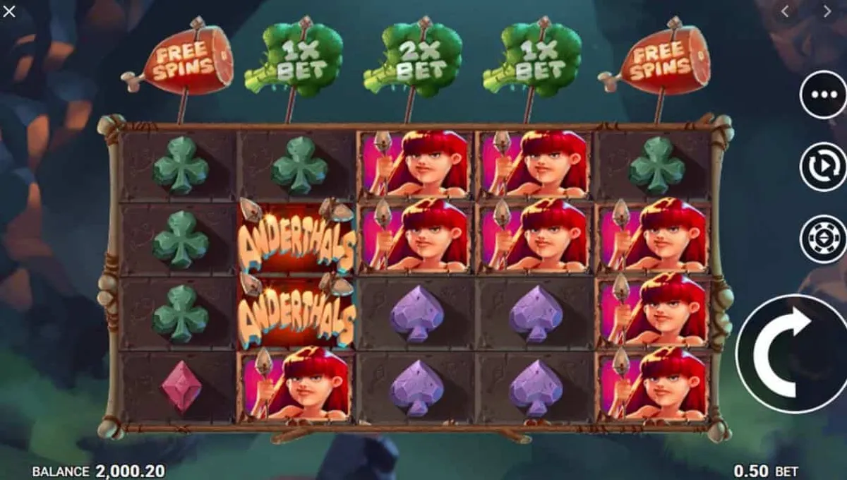 anderthals slot screen