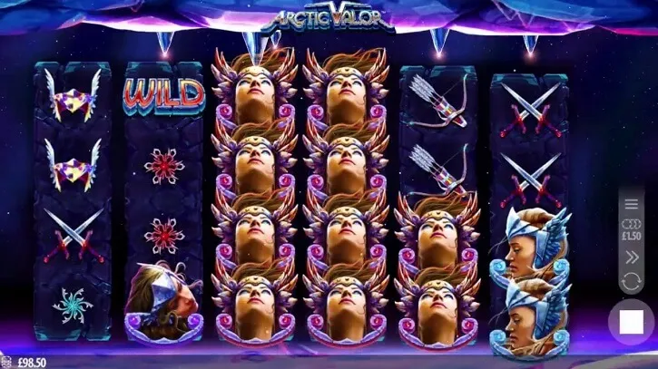 arctic valor slot screen
