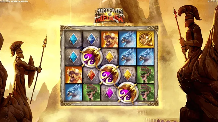 artemis vs medusa slot screen