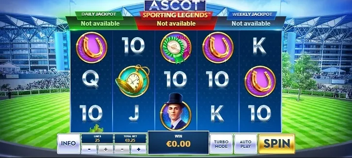 ascot sporting legends slot review