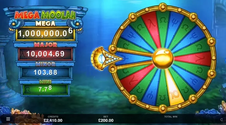 atlantean treasures mega moolah slot wheel