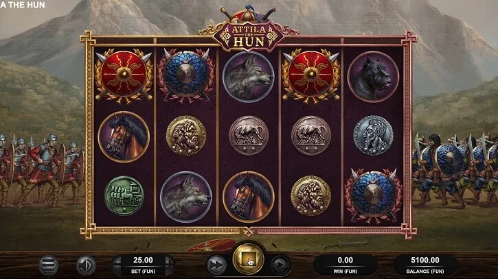 attila the hun slot screen