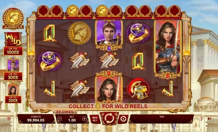 augustus slot screen