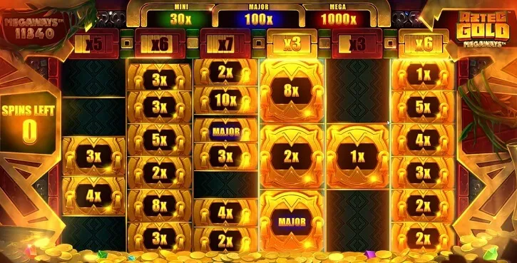 aztec gold megaways slot bonus