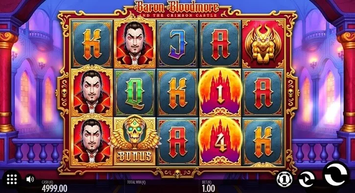 baron bloodmore slot screen