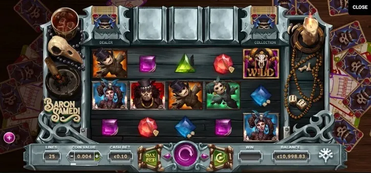 baron samedi slot screen