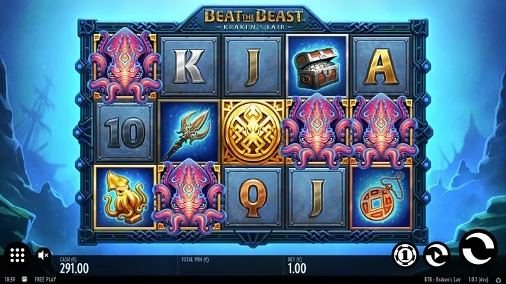 beat the beast kraken lair slot screen