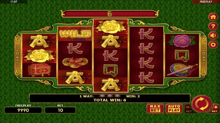 beauty warrior slot screen