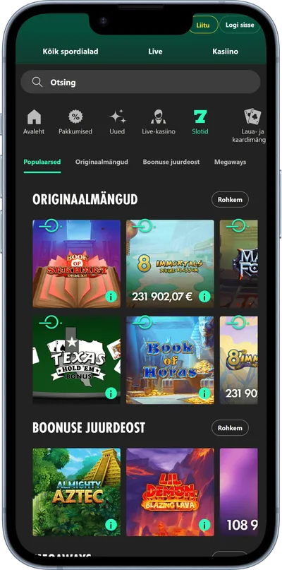 bet365 mobiilne veebileht slotid