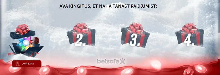 betsafe kasiino joulukalender auhinnad