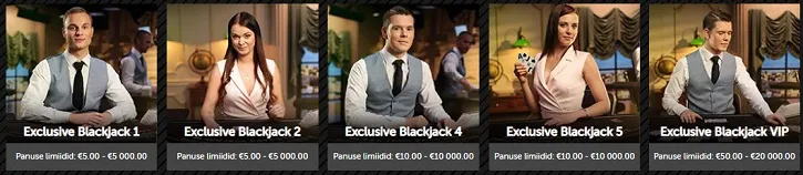 betsafe kasiino live blackjack