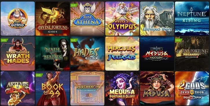 betsafe kasiino olympian gods slotid