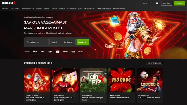 betsafe kasiino veebileht