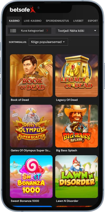 betsafe mobiilne kasiino slotid