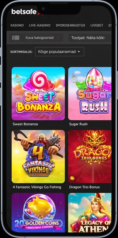 betsafe mobiilne kasiino slotid