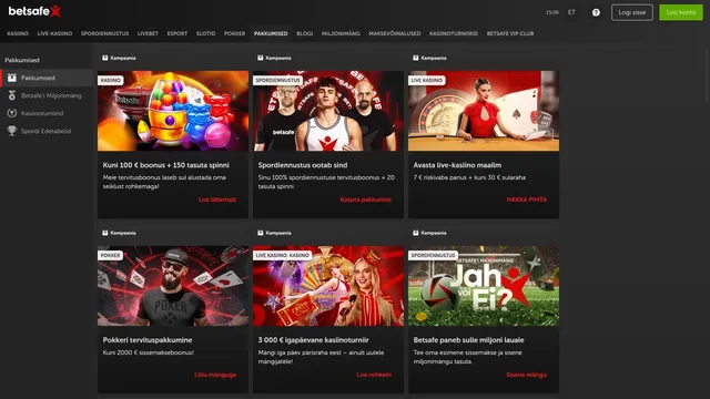 betsafe kasiino kampaaniad