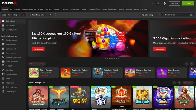 betsafe kasiino slotimängud