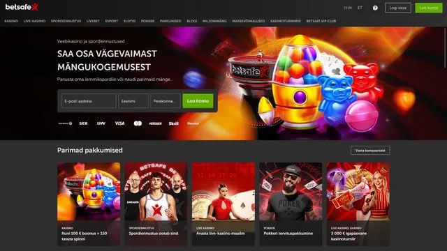 betsafe kasiino veebileht