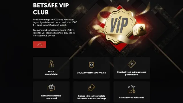 betsafe kasiino vip club